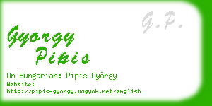 gyorgy pipis business card